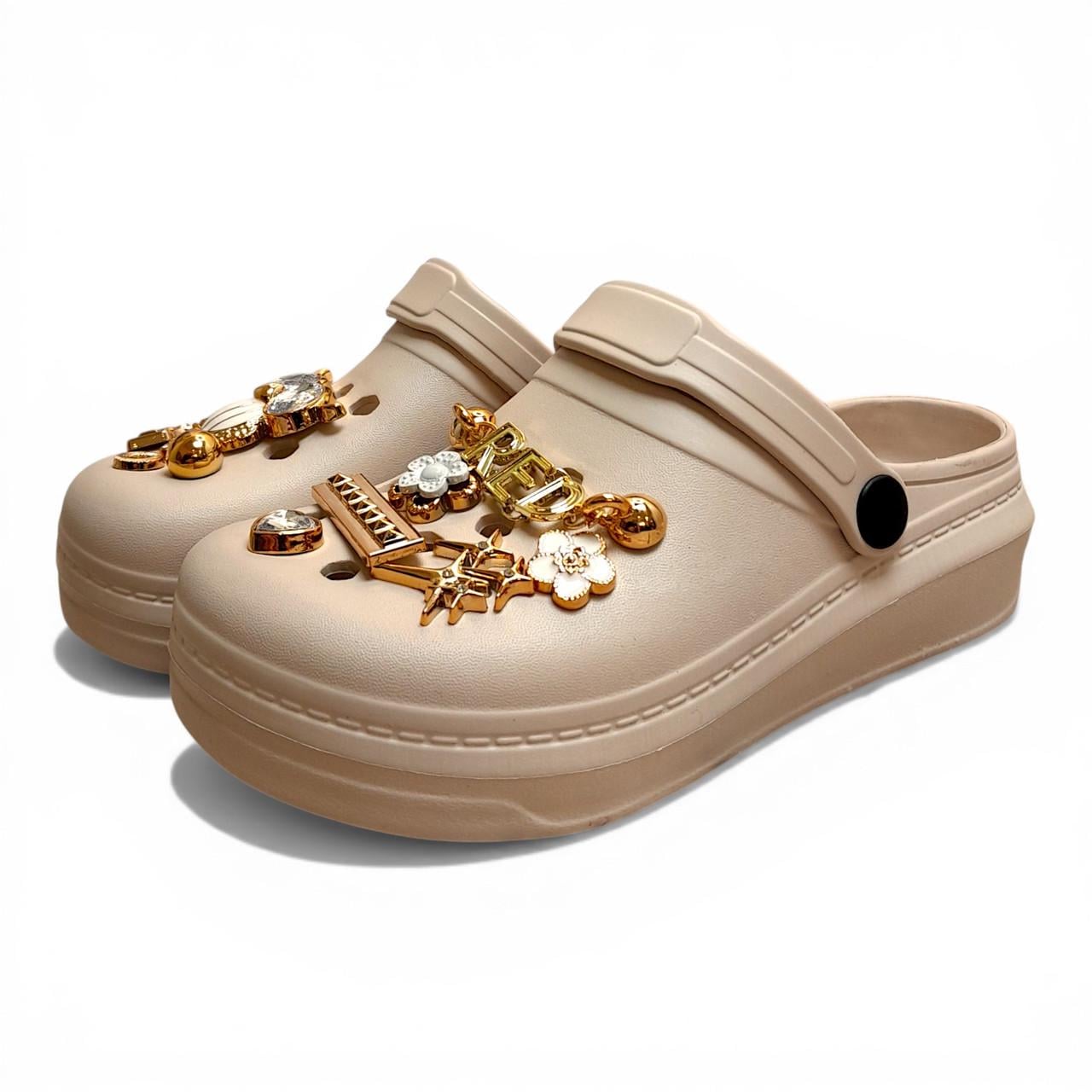 Сабо підліткові Progress р. 33 22 см Бежевий (2999558090)