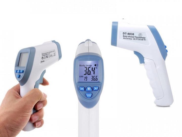 Медицинский термометр SUNROZ DT-8836 цифровой инфракрасный для новорожденных Белый (SUN2247) - фото 7