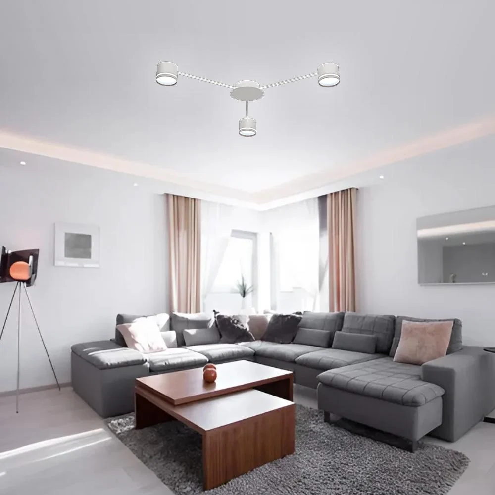 Люстра ESLLSE GUSTAV 3R 850x85 мм на 3 лампи GX53 Білий (10495) - фото 7