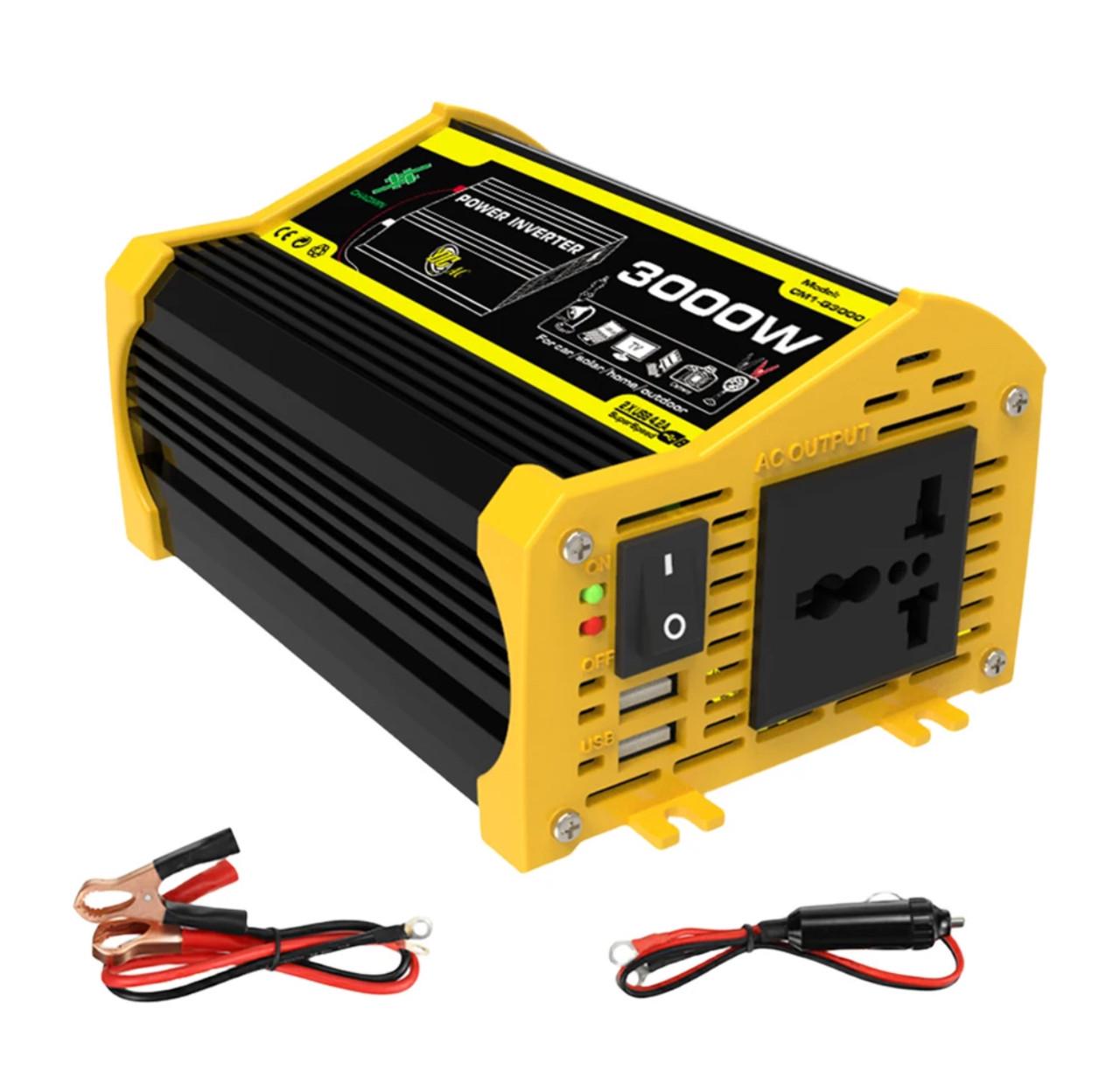 Інвертор c 12V на 220V 3000W - фото 1