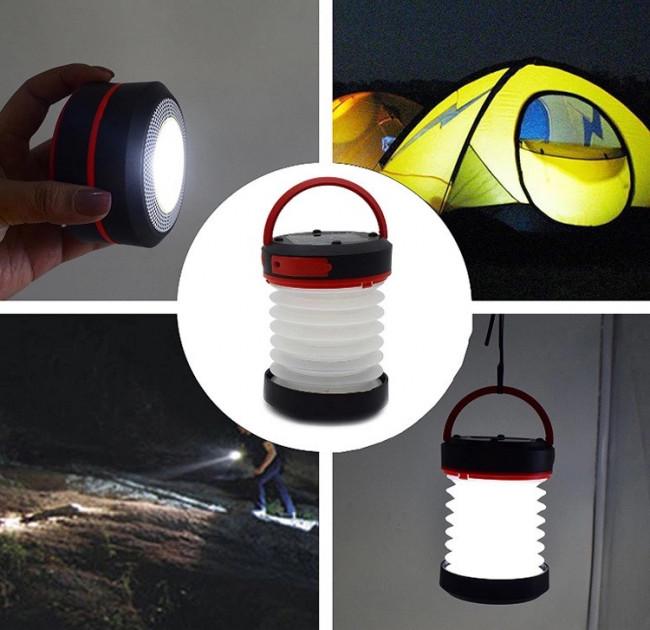 Складывающийся фонарь SUNROZ Solar Camping Lantern для путешествий на солнечной батарее Черно-красный (SUN4345) - фото 4 Складывающийся фонарь SUNROZ Solar Camping Lantern для путешествий на солнечной батарее Черно-красный (SUN4345) - фото 4