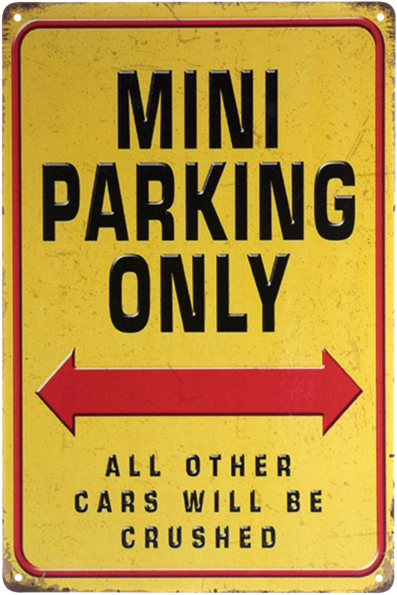 Табличка металева Парковка Тільки Для Міні/Mini Parking Only 20x30 см