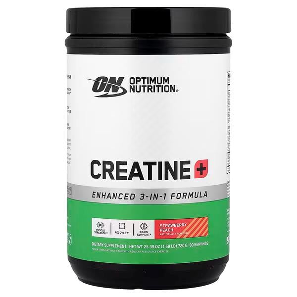 Креатин Optimum Nutrition Creatine+ Strawberry Peach 720 г