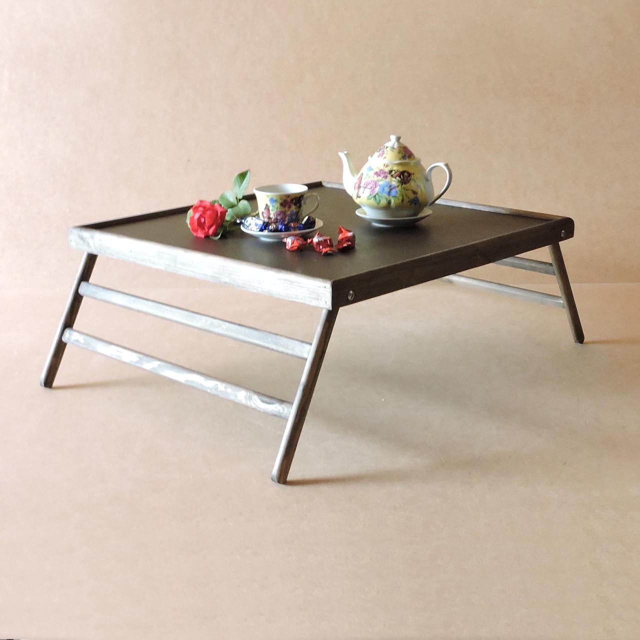 Столик-поднос для завтрака из дерева Вирджиния Морион (СТП-002011)