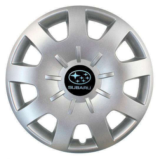 Колпаки автомобильные SKS 314 R15 с логотипом Subaru 4 шт. Серебристый (314-subaru)