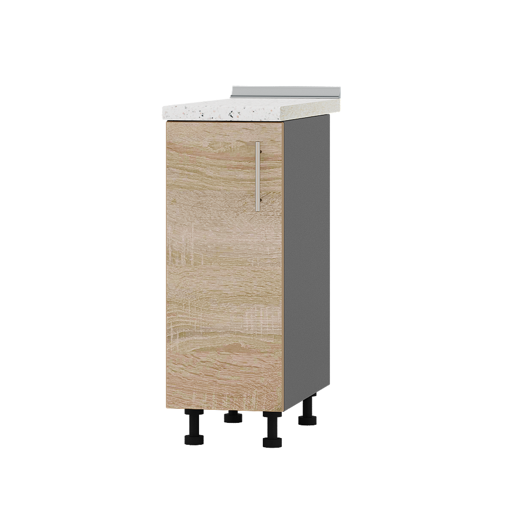 Шкаф нижний Эверест Оптима модуль Низ Н83-300 30х47х85 см Дуб Сонома/Антрацит (06382)