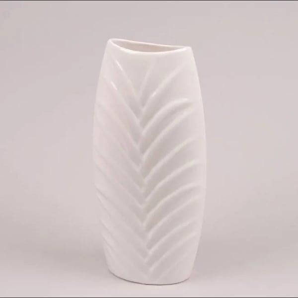 Ваза керамическая Flora Письмо Ванда 31 см Белый (24731)