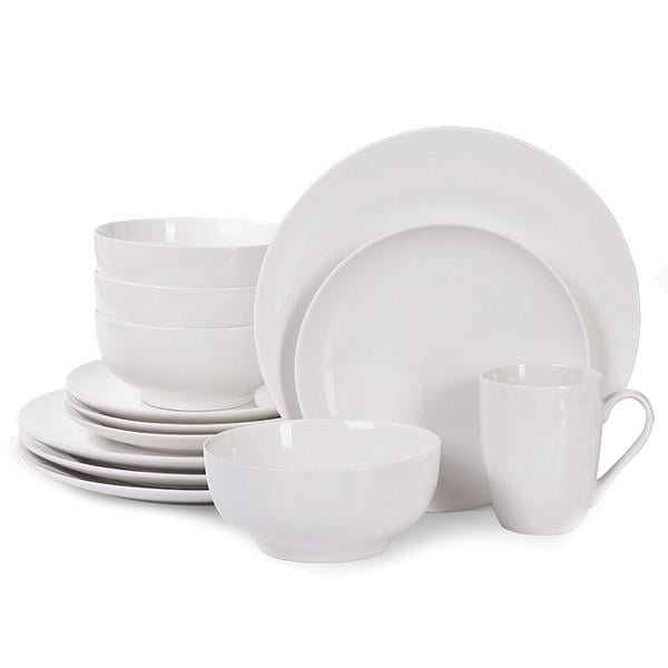 Набор фарфоровой посуды Fissman Aurora 16 пр. Айвори (6379)