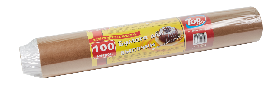 Пергамент Topack силиконизированный 0,38х100 м Коричневый (1-010218)