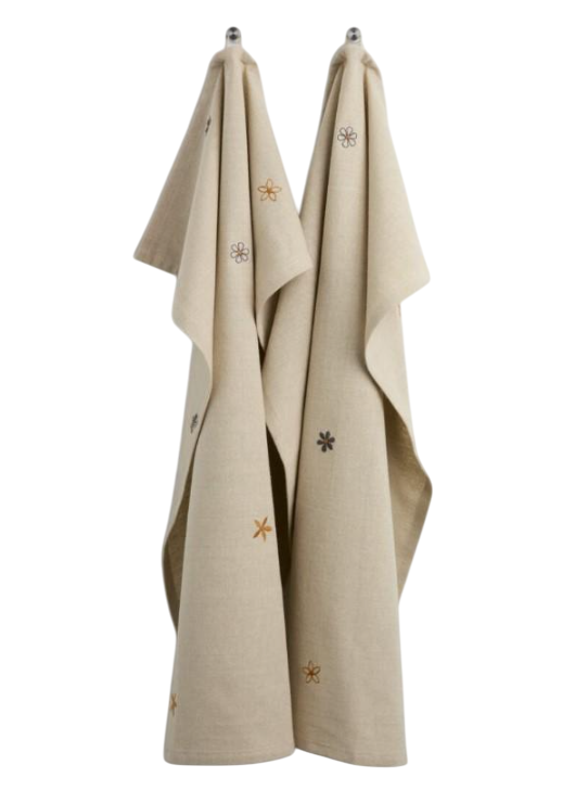 Полотенца кухонные 50x70 см 2 шт. Серый (e6c339ed)