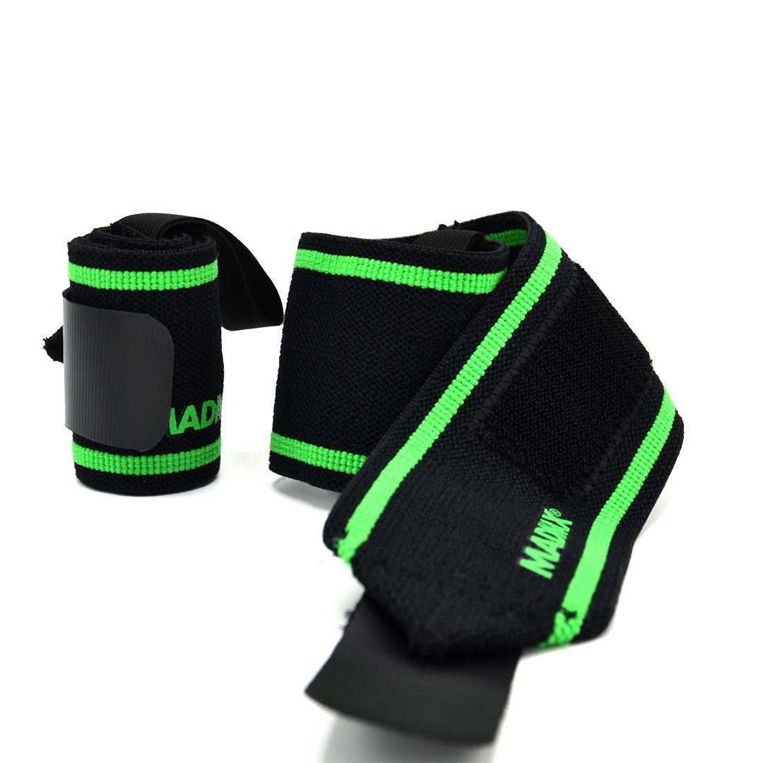 Бинты кистевые MadMax MFA-298 Wrist Wraps 2 шт. 18" Black/Green (A-012673) - фото 7