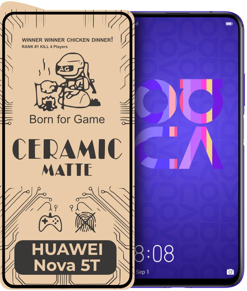 Захисна плівка Ceramic для Huawei Nova 5T керамічна матова (21091)
