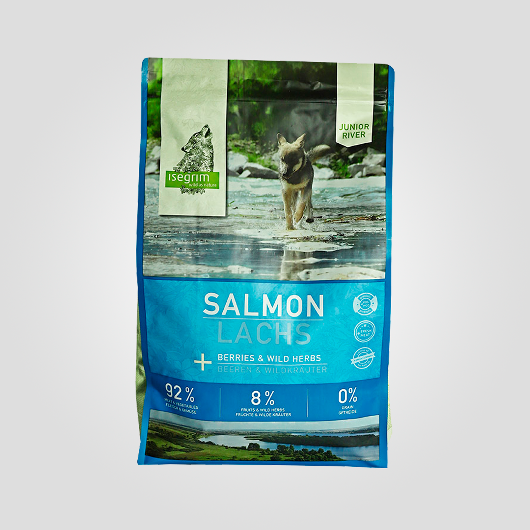 Корм сухой для щенков Isegrim Junior Salmon лосось с ягодами и дикорастущими травами 3 кг (20502809)
