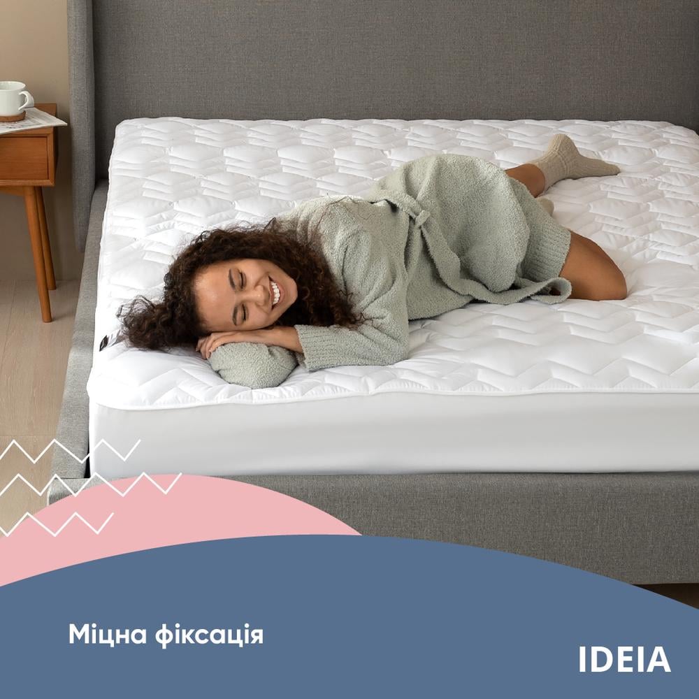 Наматрасник IDEIA NORDIC СOMFORT LUXE 250 г/м2 натяжной с бортом по периметру 180х200х35 см (22625) - фото 2 Наматрасник IDEIA NORDIC СOMFORT LUXE 250 г/м2 натяжной с бортом по периметру 180х200х35 см (22625) - фото 2