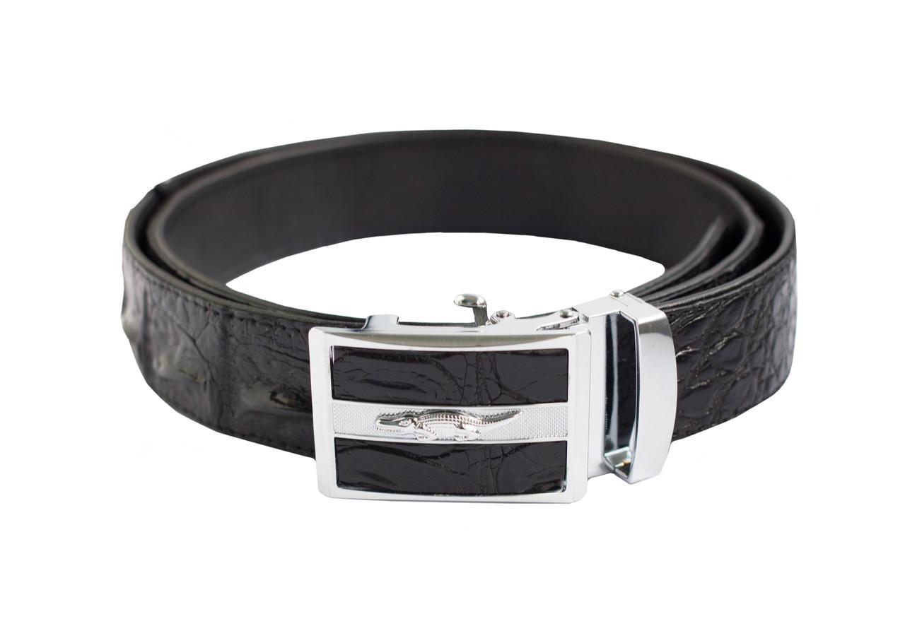 Ремень Ekzotic Leather из кожи крокодила Черный (crb20_1)