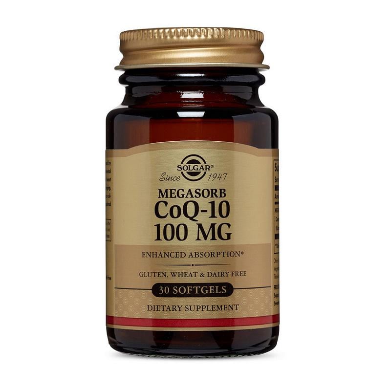 Мегасорб Коензим Q-10 Solgar CoQ-10 100 mg Megasorb 30 softgels