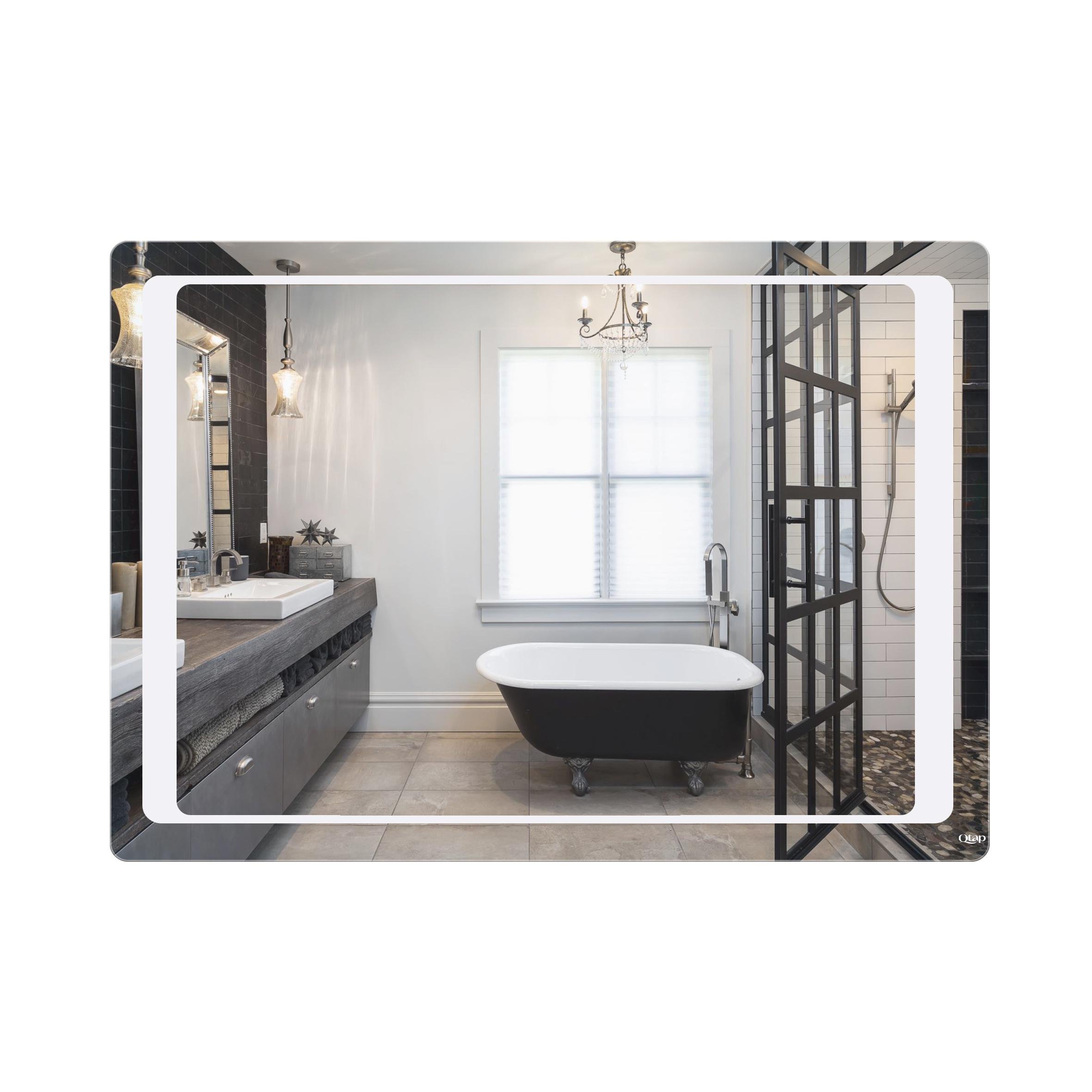 Зеркало Q-tap Leo QT1178120870120W c LED подсветкой 70x100 см (99340)