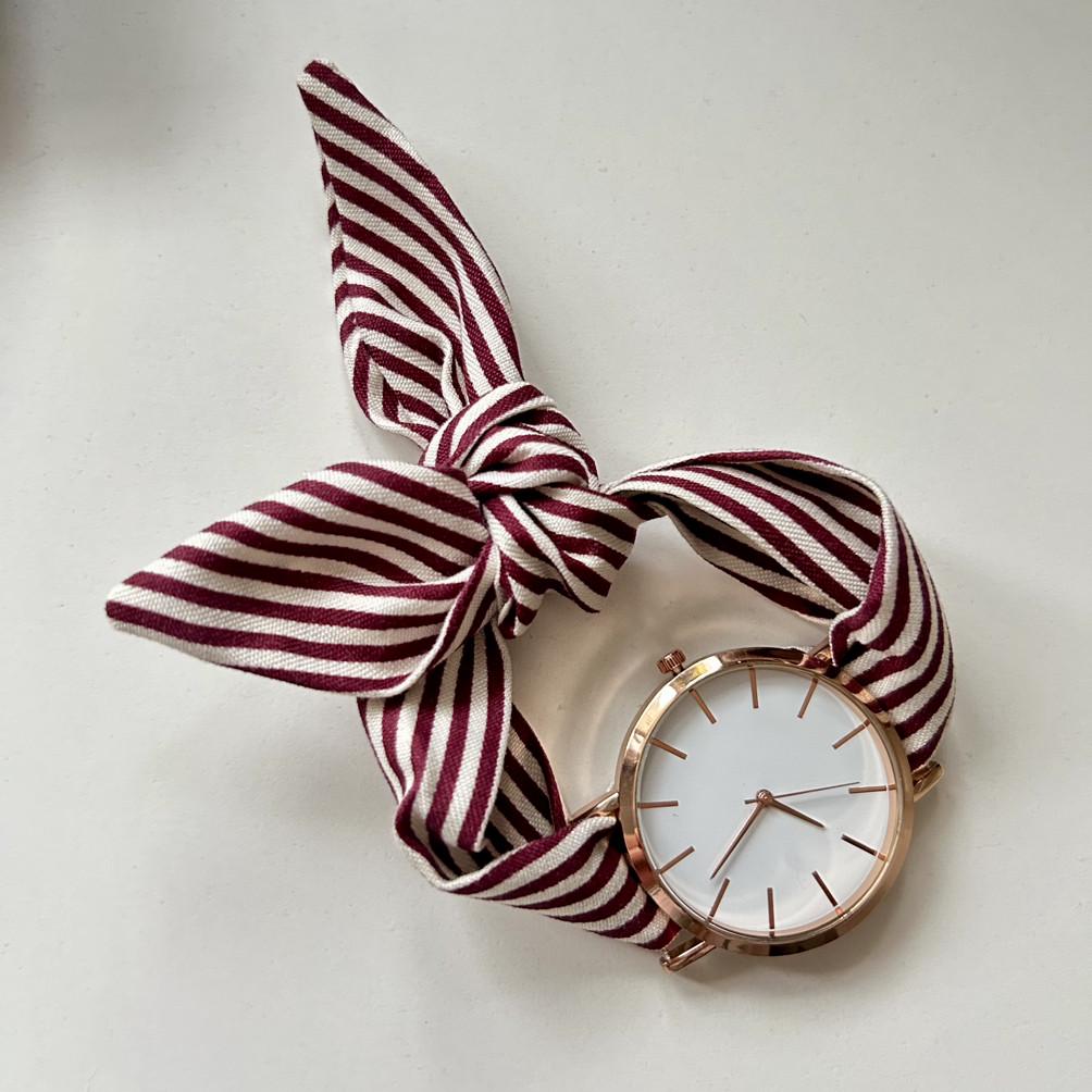 Наручные часы женские Style time с тканевым ремешком Бордовый (810237856) Наручные часы женские Style time с тканевым ремешком Бордовый (810237856)