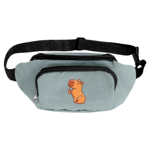 Поясная сумка-бананка Капибара лайк Серый (12750646-4-181707)