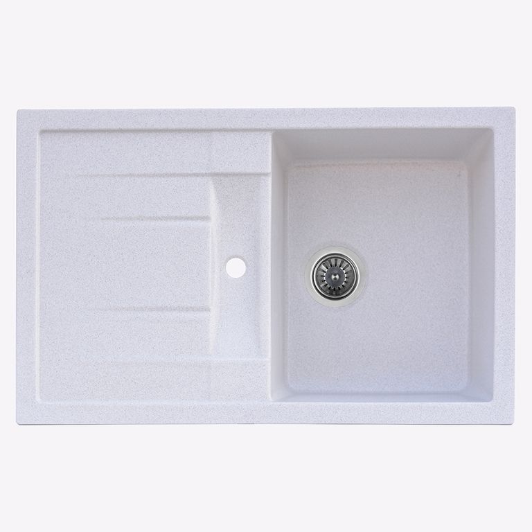 Мойка кухонная Platinum Pretso 7850S Белый в черную точку (353303)