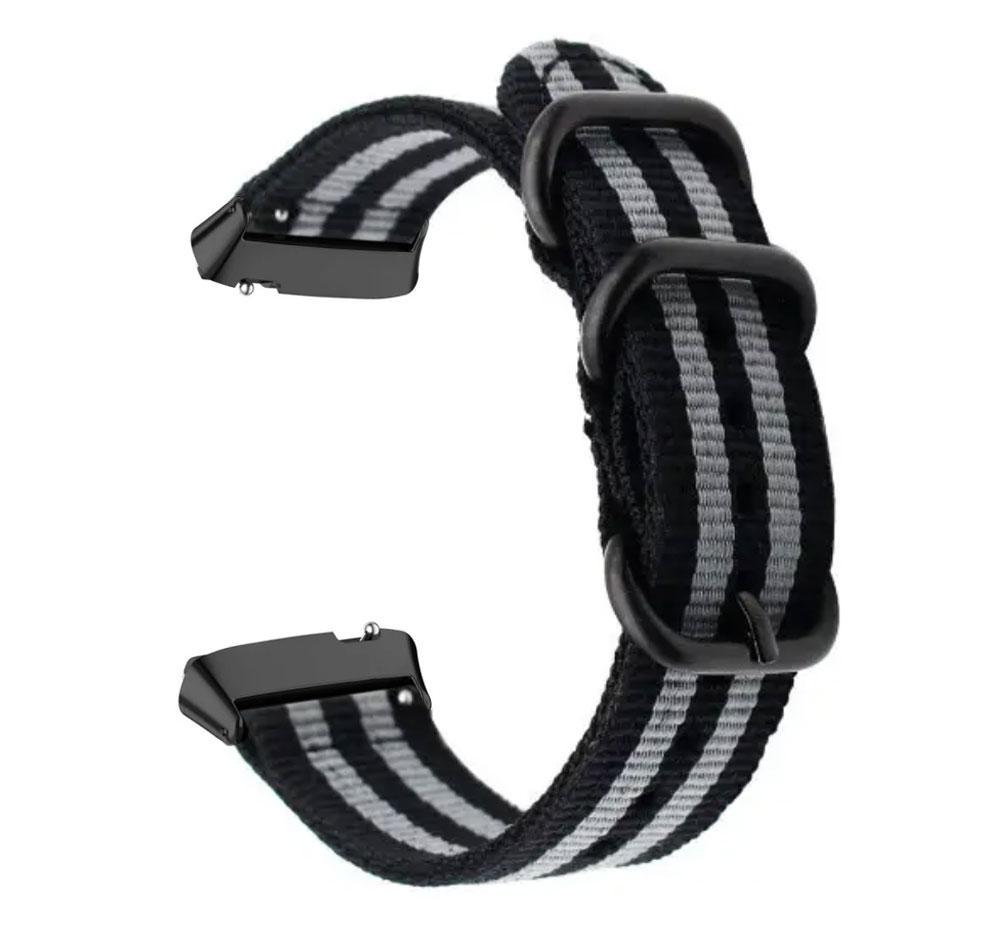 Ремінець нейлоновий Primo Traveller для годинника Xiaomi Redmi Watch 3 Active Black/Grey (2490127579)