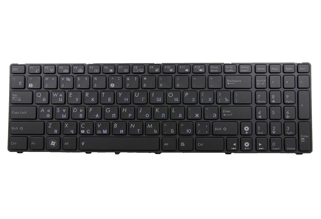 Клавиатура для ноутбука Asus N71 N71Ja с подсветкой клавиш матовая (04GNV32KRU00)