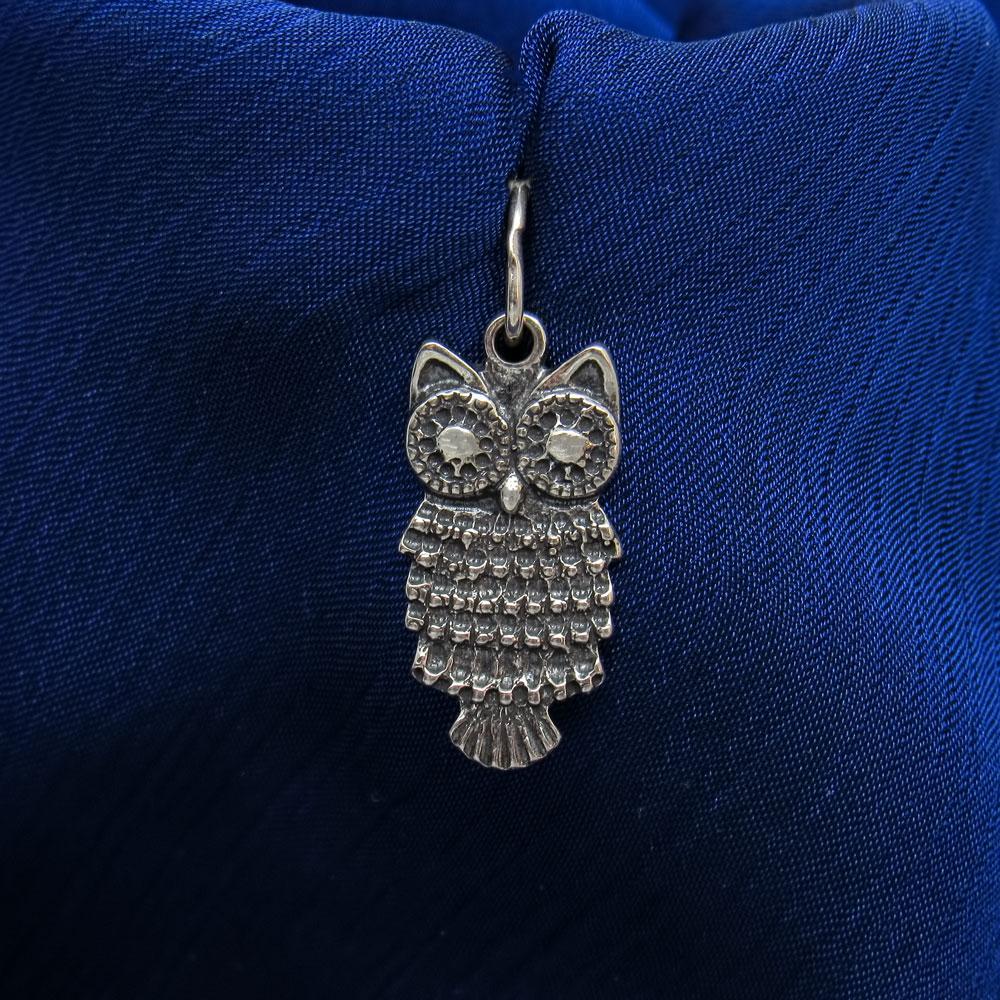 Срібний підвіс Мудра сова (1165602902) - фото 3