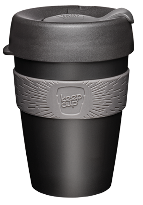 Чашка KeepCup Doppio 340 мл Чорний/Сірий