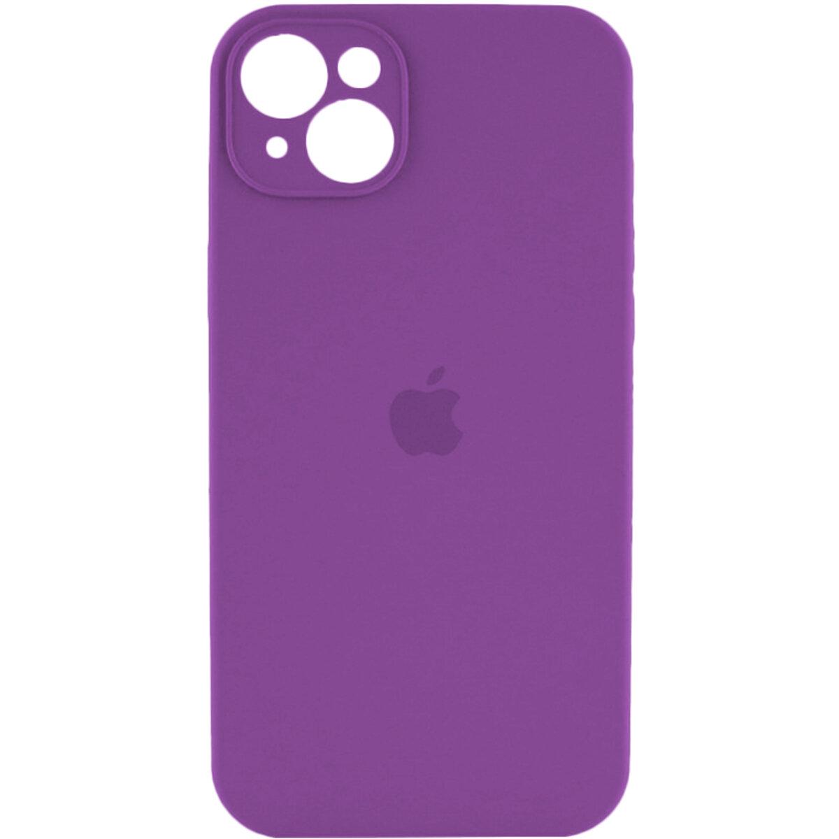 Противоударный чехол для Apple iPhone 13 Silicone Full Case AA Camera Protect / Purple
