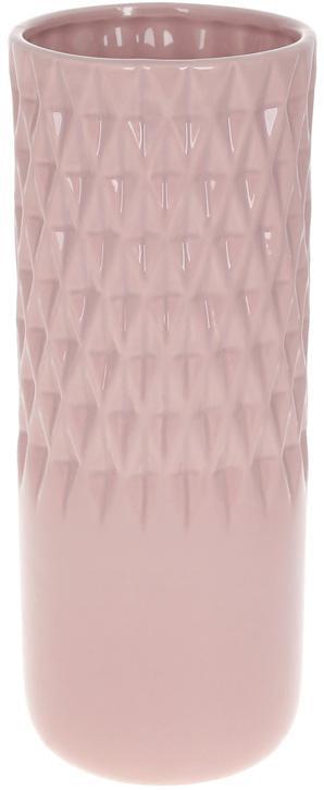 Ваза керамічна Stone Flower 10,5x10,5x26 см Попіл троянди глянець (BD-733-527)