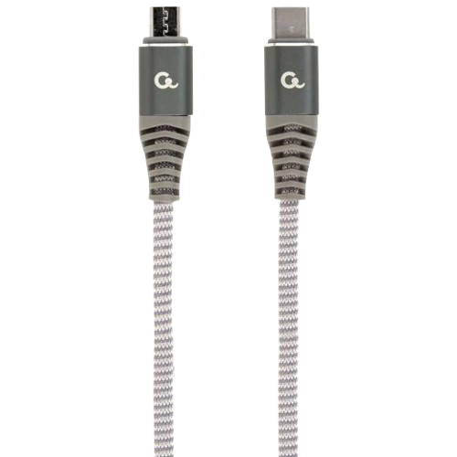 Кабель для синхронизации и зарядки Cablexpert CC-USB2B-CMMBM-1.5M USB C - USB micro B 1.5 м Серый