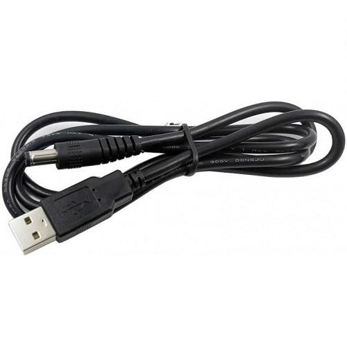 Кабель питания для роутера Acclab USB-A to DC 5,5х2,5 мм 12 В/1A Черный (1283126552847) - фото 2