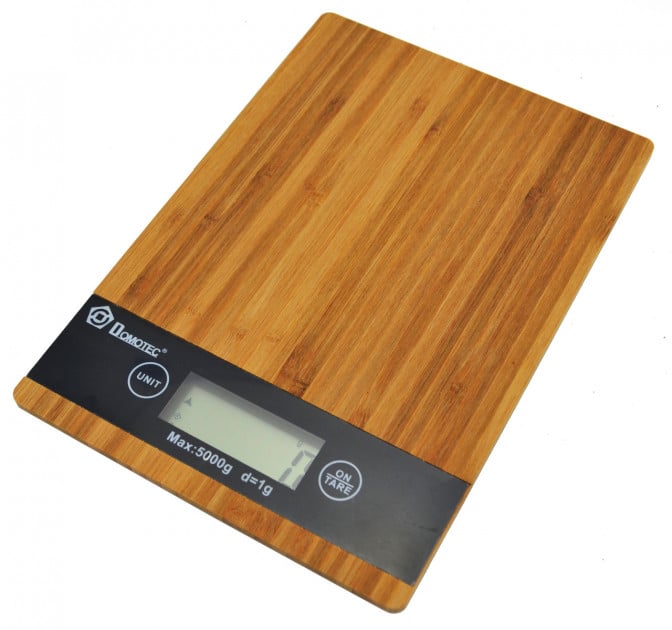 Весы кухонные Domotec MS-A электронные деревянные до 5 кг (SM0036)