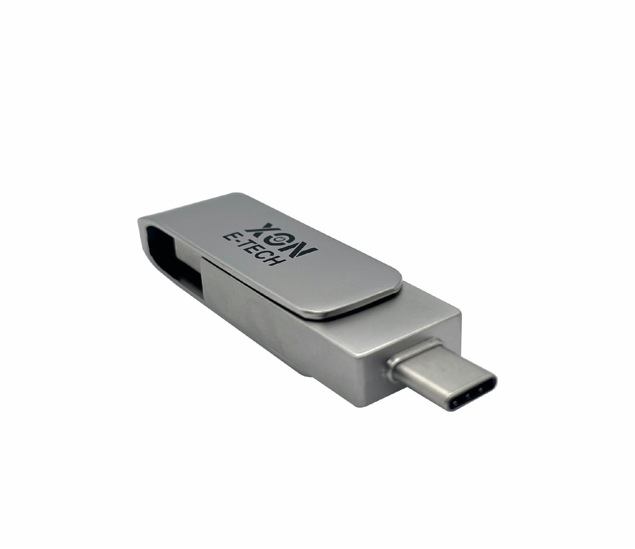 Флеш-накопитель XON FlashDrive DuoConnect 128 Гб USB 3.0/USB Type-C Серый (FX3DR128MS 7621) - фото 5 Флеш-накопитель XON FlashDrive DuoConnect 128 Гб USB 3.0/USB Type-C Серый (FX3DR128MS 7621) - фото 5