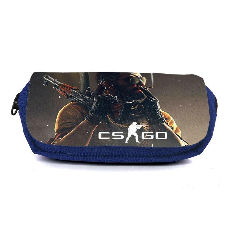 Пенал школьный Контр Забастовка CSGO-002 Синий (1442383524)