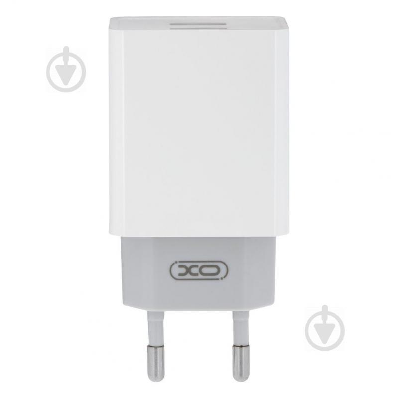 Зарядное устройство XO L65EU 2.4A адаптер 2 USB + кабель Lightning Белый