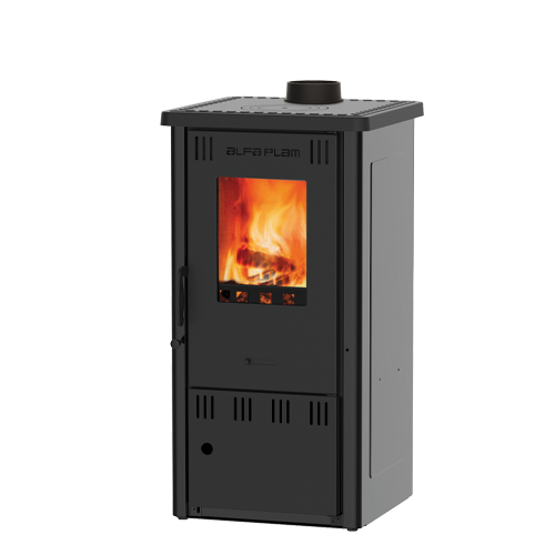 Піч твердопаливна із варильною поверхнею ALFA-PLAM ELITA 2 6 кВт Антрацит (CNT00007648)
