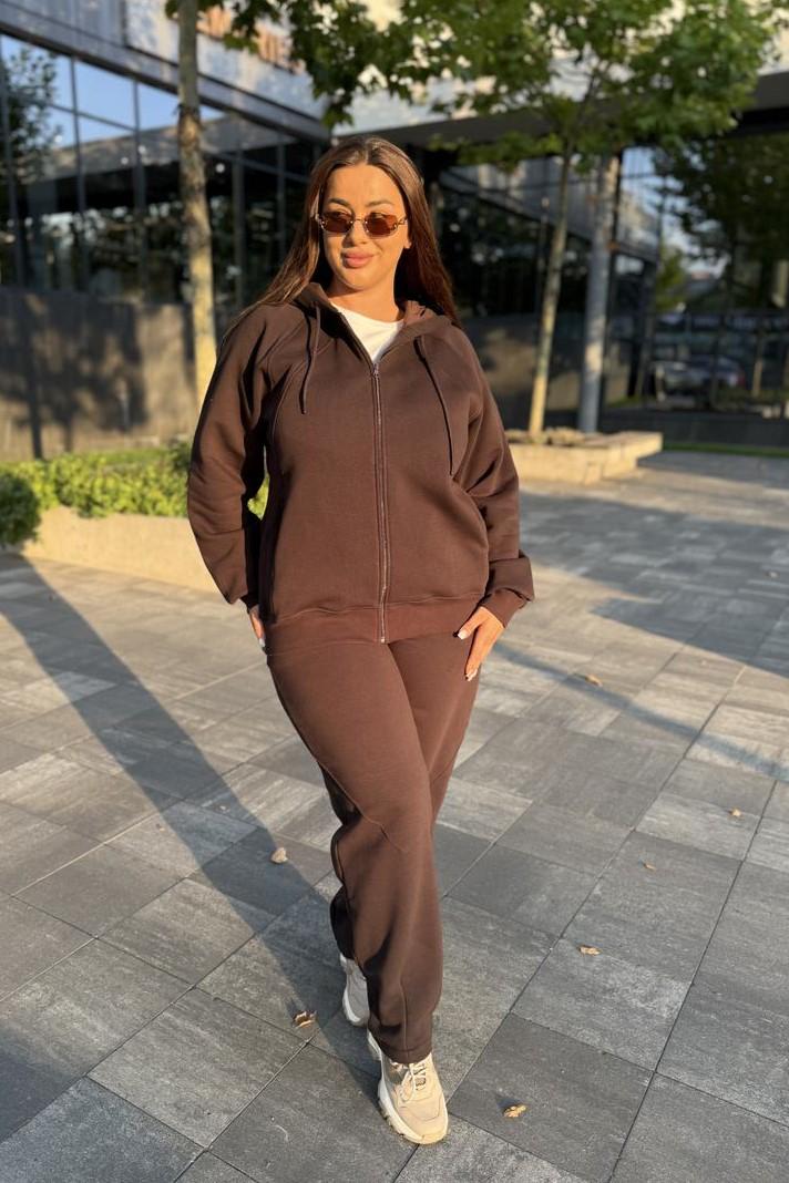 Брюки женские с начесом Коричневый (М203.4) M (1026-1-61) Брюки женские с начесом Коричневый (М203.4) M (1026-1-61)