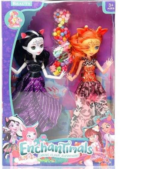 Набір ляльок 2 ляльки 27 см шарнірні суглоби взуття намистини в коробці Набір ляльок 2 ляльки 27 см шарнірні суглоби взуття намистини в коробці