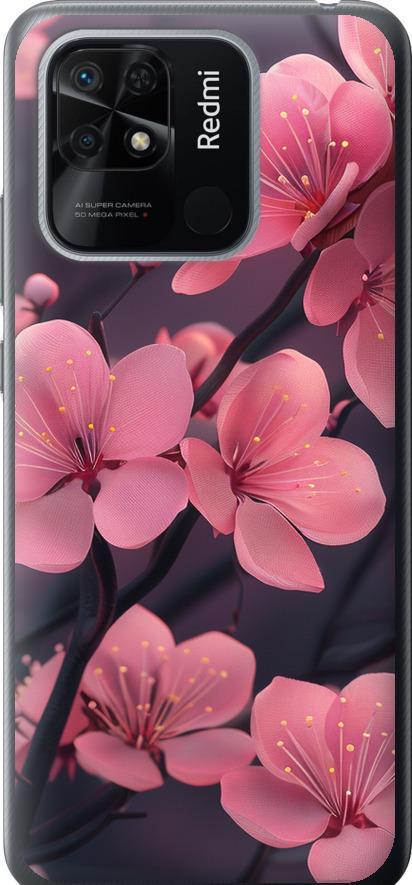 Чехол на Xiaomi Redmi 10C Пурпурная сакура (6075u-2591-42517)