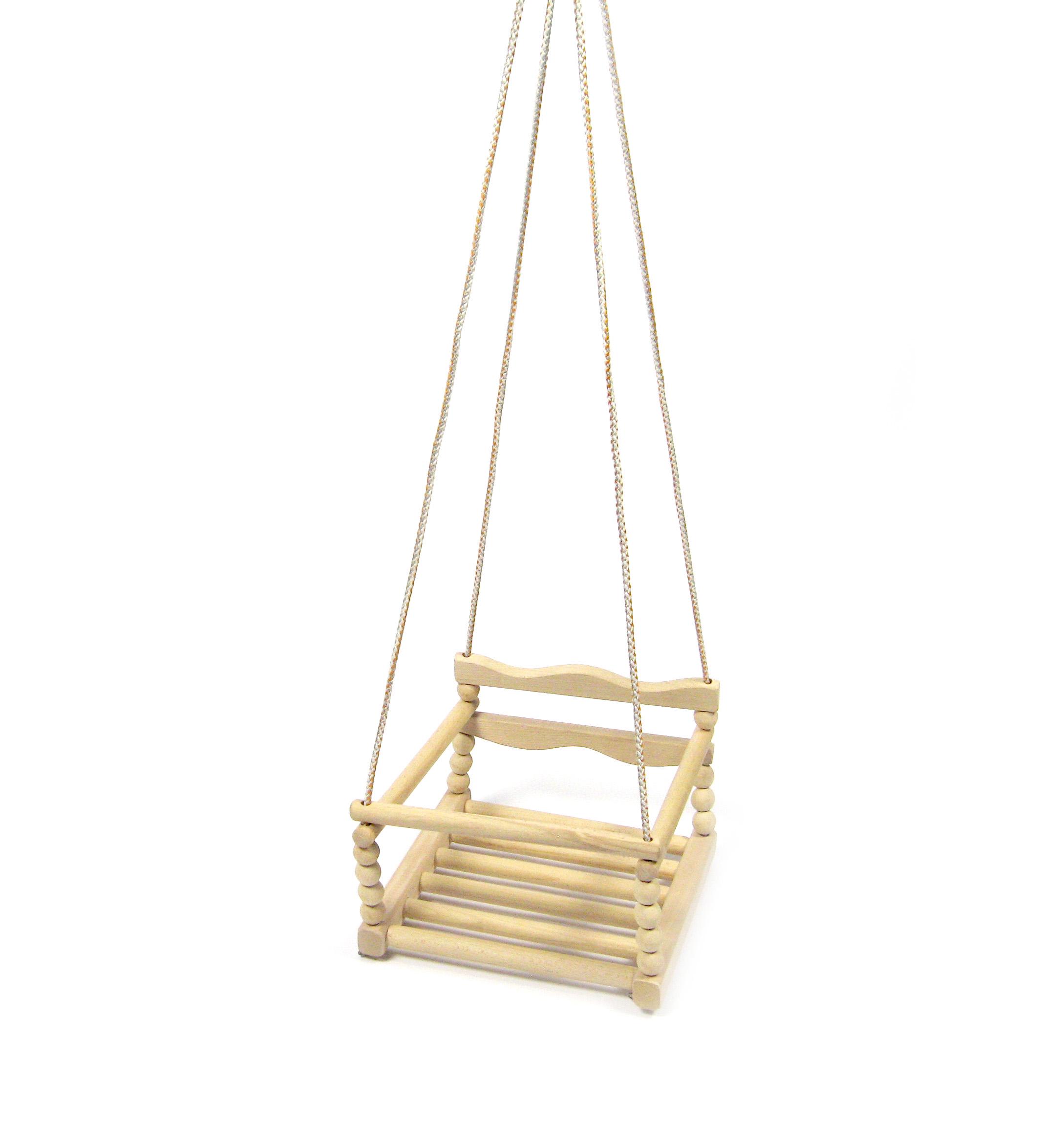 Дерев'яна гойдалка 35х32 cм (172053) - фото 2 Дерев'яна гойдалка 35х32 cм (172053) - фото 2