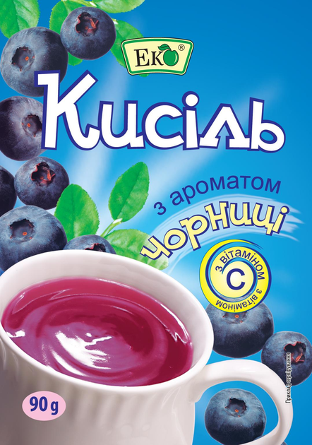 Кисіль з ароматом Чорниці Еко 90 г (29022)