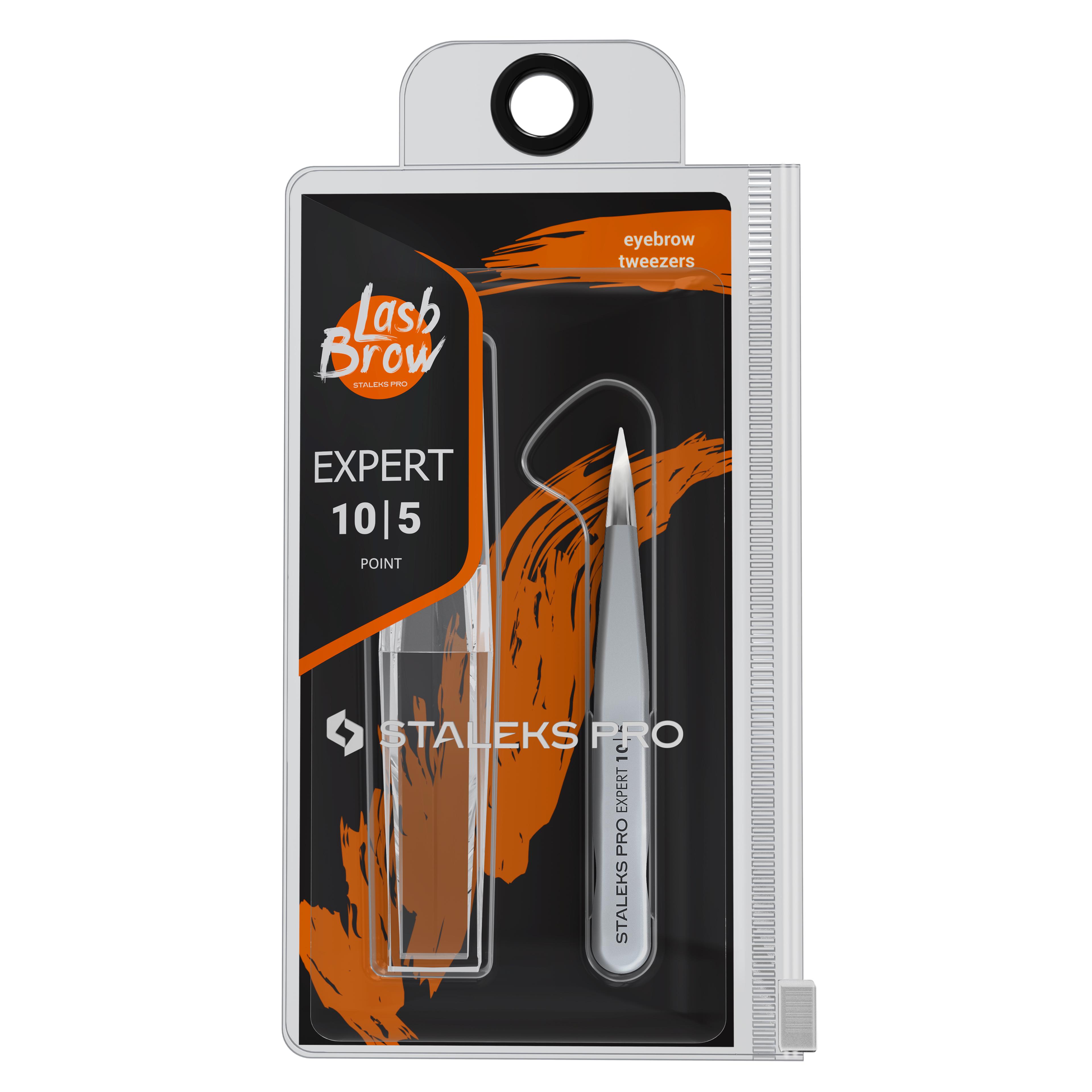 Пінцет для брів STALEKS EXPERT 10 TYPE 5 точковий (TE-10/5) - фото 5