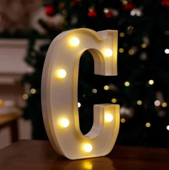 Літера з підсвіткою С об'ємна маленька 21x13 см Білий (553110/2) - фото 2 Літера з підсвіткою С об'ємна маленька 21x13 см Білий (553110/2) - фото 2