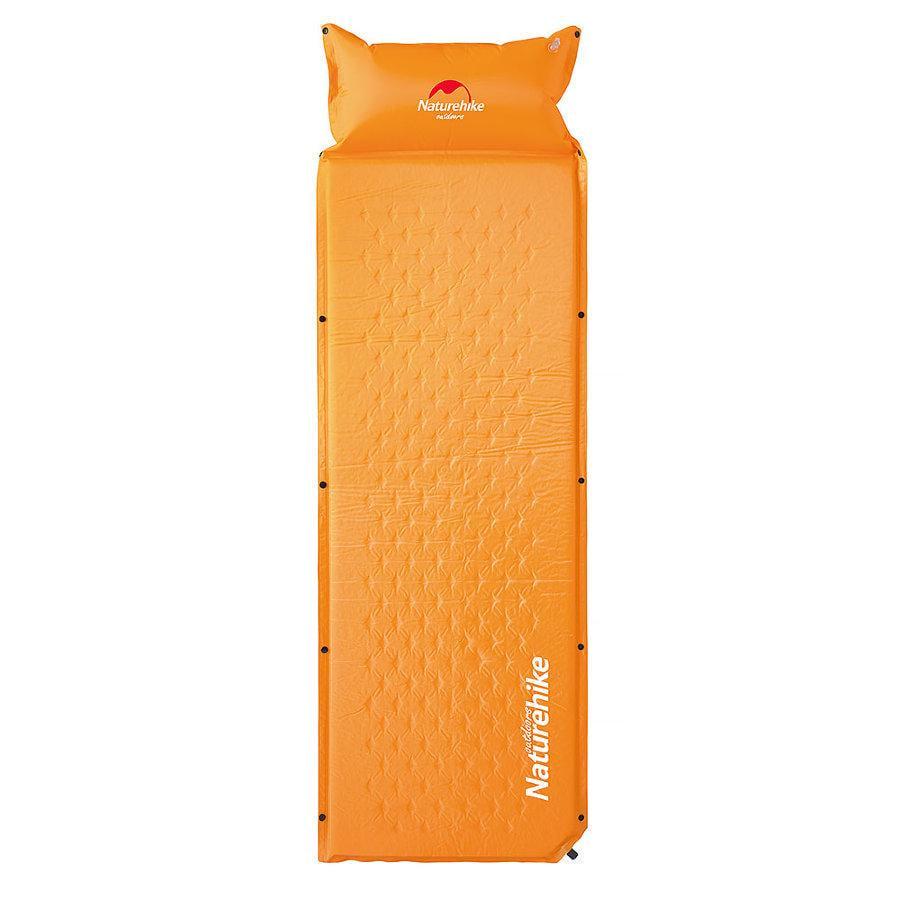 Самонадувающийся коврик кемпинговый Naturehike NH15Q002-D Mat with Pillow 25 мм Orange (6927595705100)