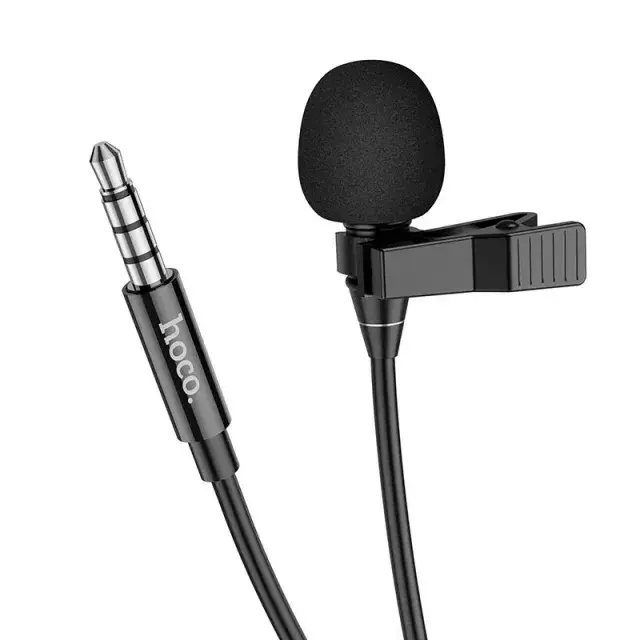 Микрофон-петличка Hoco L14 3,5 AUX Lavalier Microphone 2 м Black