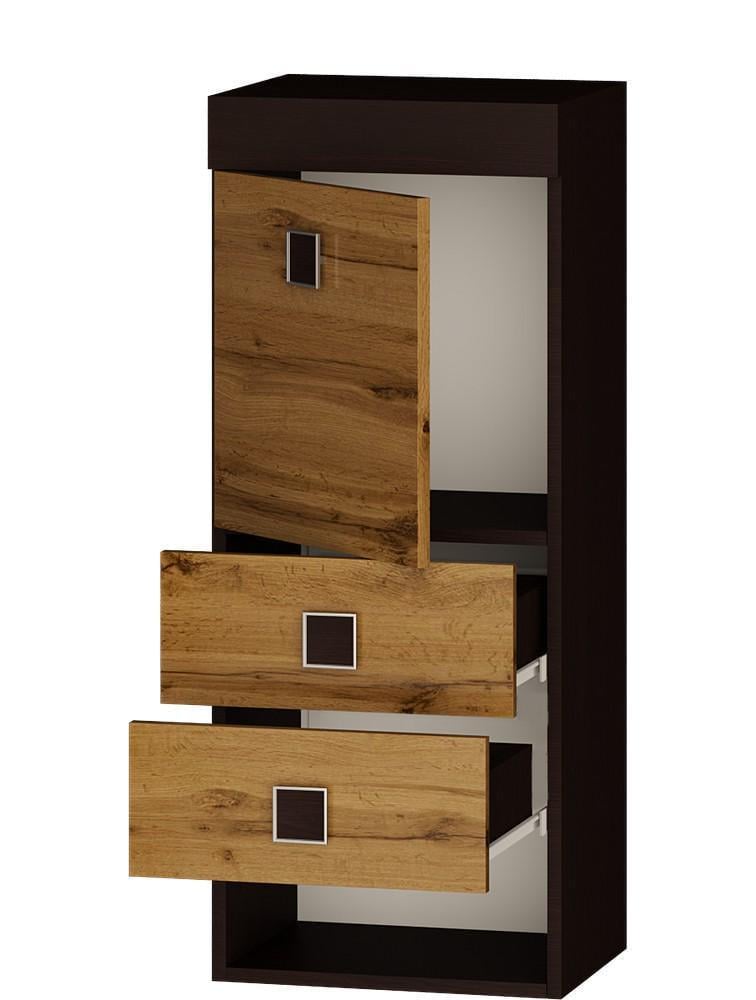 Пенал надстройка Еверест Соната Венге/Крафт золотой