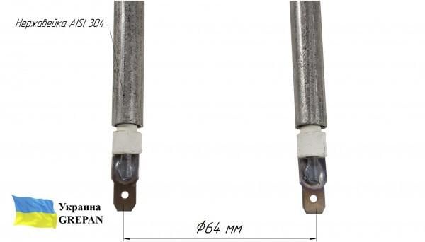 Тэн для инкубатора Grepan №5 130 W 12 V 15,5 см нержавеющая сталь (ink005) - фото 4