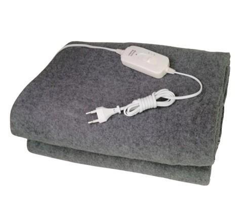 Электропростынь с терморегулятором Termosoft Royan Electric Blanket односпальная байка 68х148 см Темно-серый - фото 4