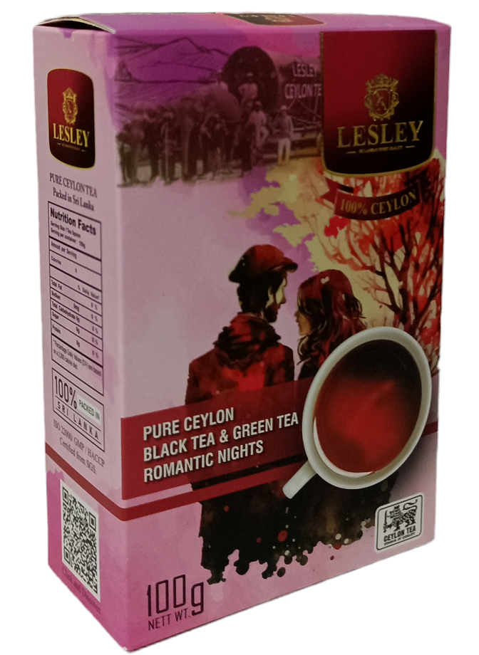 Чай Lesley Романтическая ночь Черный/Зеленый 100 г (59276)